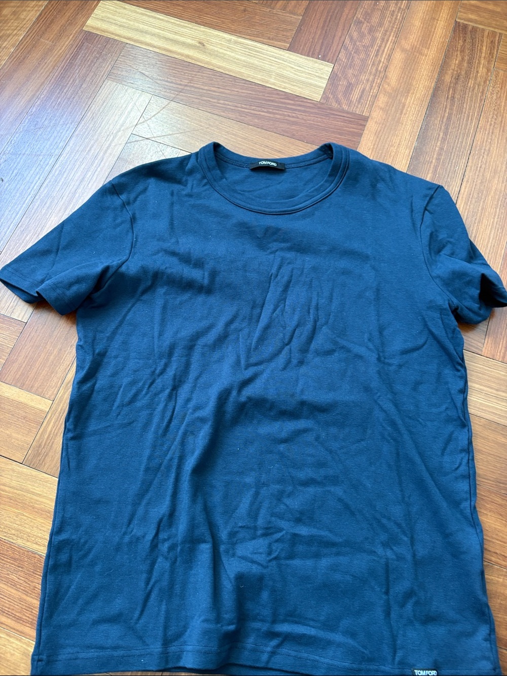 Tom Ford Men's Classic Crew Neck T-Shirt - Deep Blue